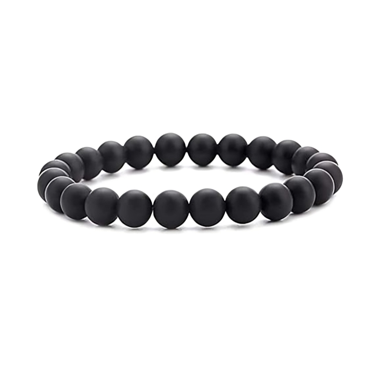 Black Bar Chain & Beads Bracelet – Ultimate Style Combo